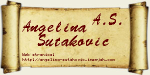 Angelina Šutaković vizit kartica